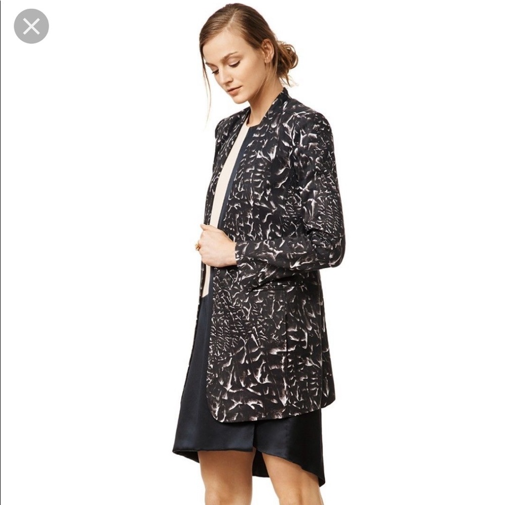 Helmut Lang Strata Print Suiting Blazer size 0